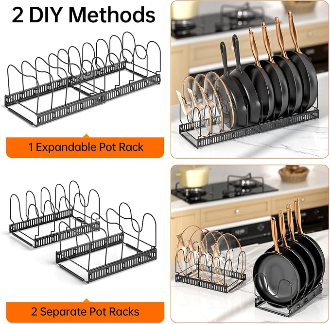 MUDEELA Pots and Pans Organizer Rack - Image 5