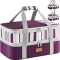 Lifewit Insulated Double Decker Casserole Carrier, Expandable Lasagna Lugger by Lifewit