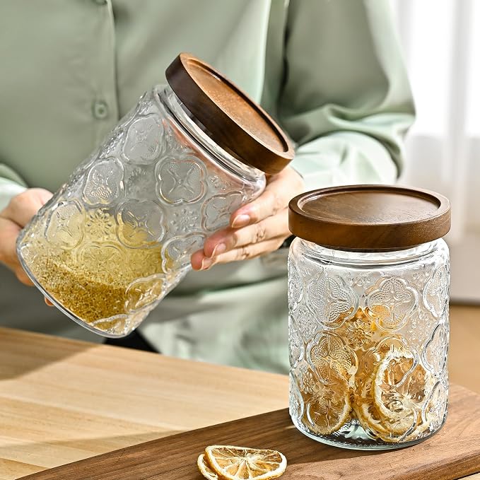 Adodeen 24oz Vintage Glass Canister - Image 7