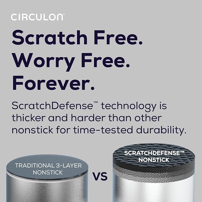 Circulon A1 Series with ScratchDefense Nonstick Induction Cookware, Large Saute - Image 4