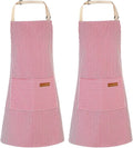 2 Pack Stripes Kids Apron, Kids Cooking Aprons by XLSXEXCL