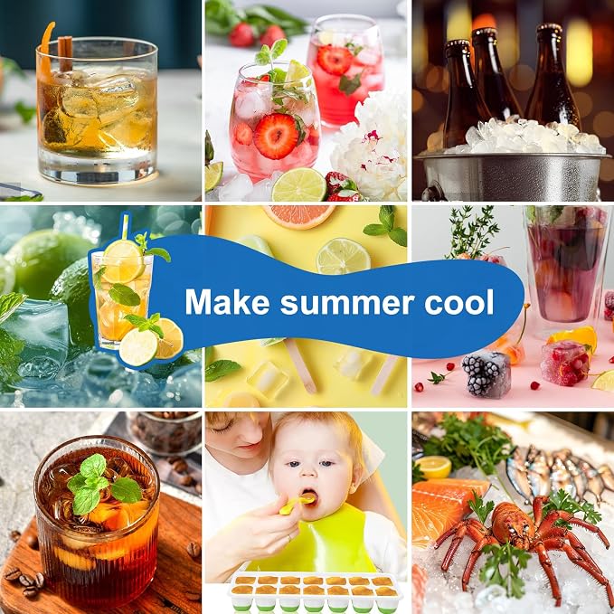 Ice Cube Tray, Ice Cube Trays for Freezer 3 Pack - Image 6
