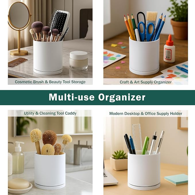 D'vine Dev 360° Rotating Utensil Holder – 5" Kitchen Utensil Crock - Image 6