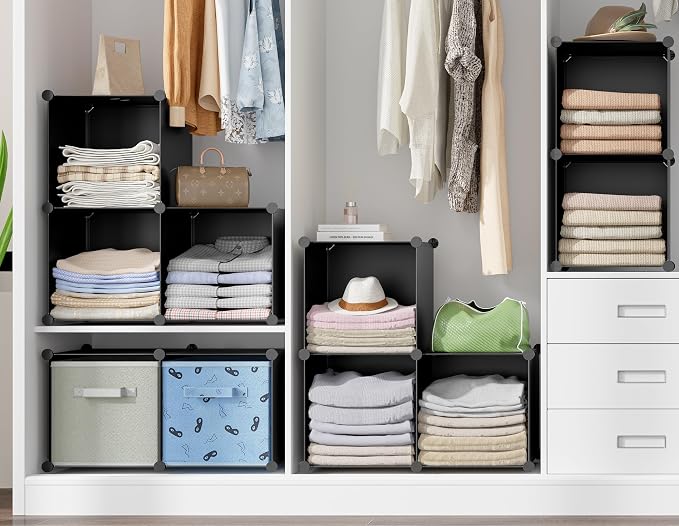 6-Cube Storage Organizer, Closet Organizer Storage Cabinet Shelf Bookcase - Image 6