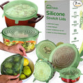 Reusable Silicone Stretch Lids for Food Storage in Fridge by BasicHaus