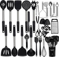 Silicone Cooking Utensils Set, NCUE 35 Pcs Kitchen Utensils Set by NCUE