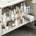 2 Tier Under Sink Organizer Bathroom Organizers and Storage by FAMOVELL