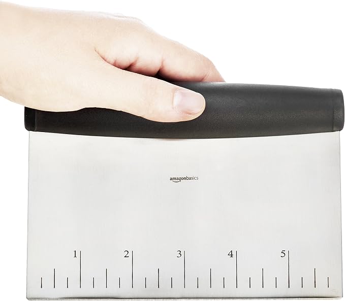 Amazon Basics Multi-Purpose Bench Scraper, Stainless Steel Dough Cutter - Image 5