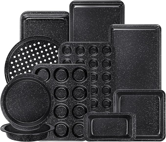 Terlulu 10-Piece Baking Pans Set, Bakeware Sets Nonstick, Baking Set by Terlulu