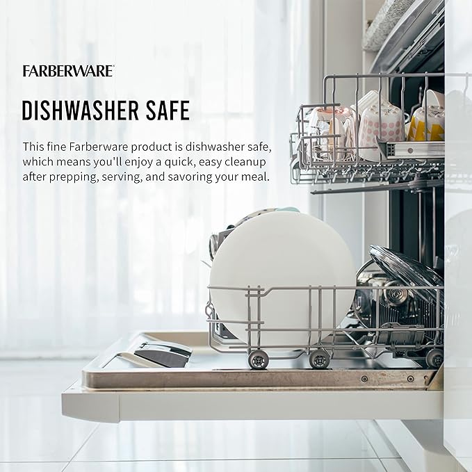 Farberware Large Cutting Board, Dishwasher- Safe Plastic Chopping Board - Image 6