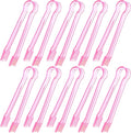 10 Pcs Plastic Buffet Serving Tongs, 6.3 Inches by Hmxpls
