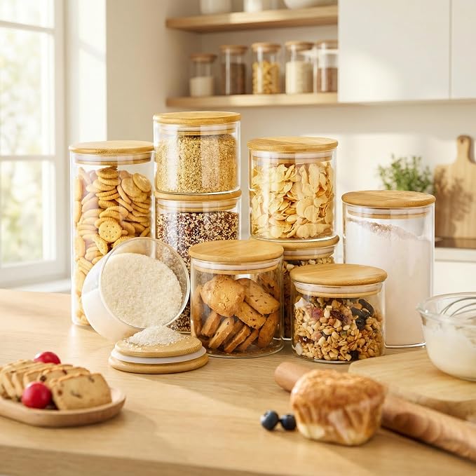 32oz & 21oz - 4 Pack Glass Jars - Image 2