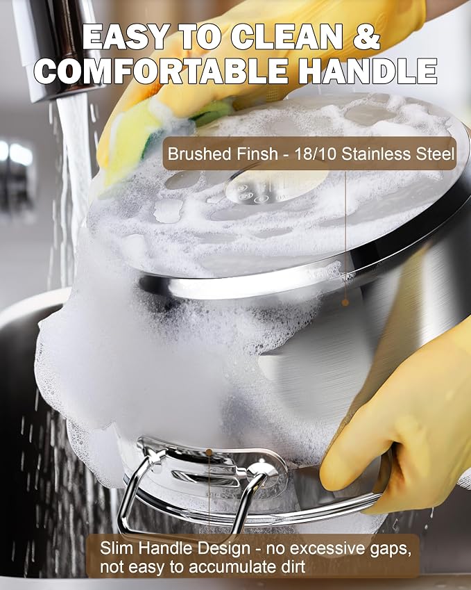 Cooks Standard Stockpots Stainless Steel, 24 Quart Professional Grade Stock Pot - Image 6