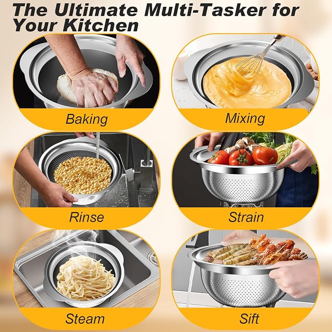 Stainless Steel Colander, and Pasta - Image 4