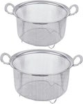 Tiawudi 2 Pack Strainers for Kitchen, 18/8 Stainless Steel Colander by Tiawudi