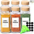 ComSaf 8 oz 6Pcs Glass Spice Jars by ComSaf
