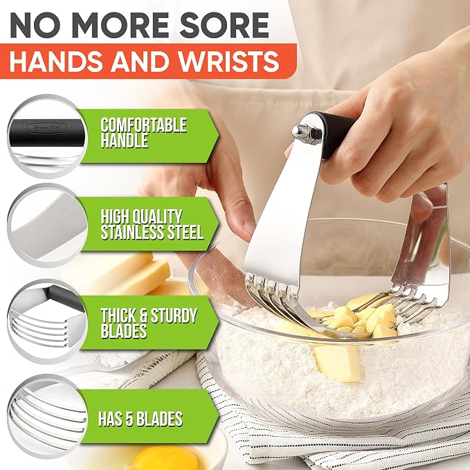 Spring Chef Dough Blender, Top Professional Pastry Cutter - Image 3