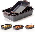 Ceramic Baking Dish Set of 3, Casserole Dishes by Jemirry