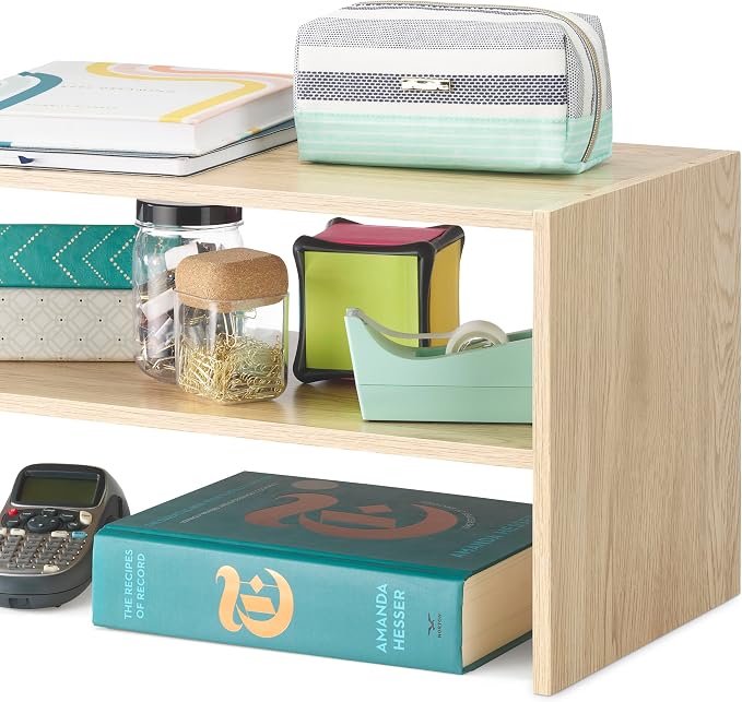 Whitmor Wood Stackable 2-Shelf Shoe Rack, 24 inches - Image 5