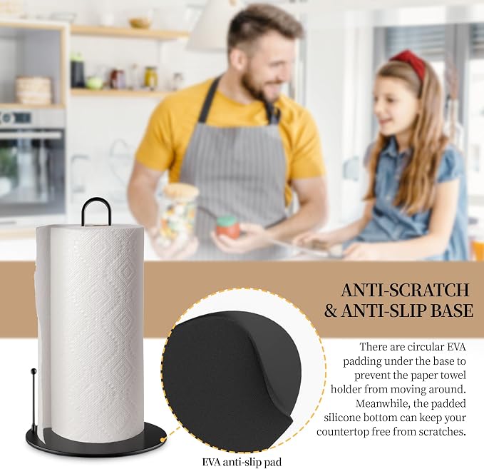 30Pack Paper Towel Holder, Bulk Black Paper Towel Holder Stand Countertop - Image 4