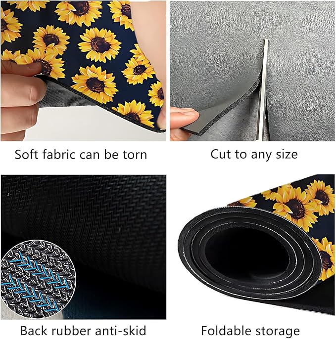Dish Drying Mat Foldable Fall Kitchen Drying Mat Absorbent Sink Mat - Image 3