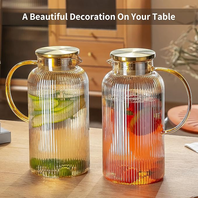 Buaic 2 PACK Glass Pitcher - Image 6