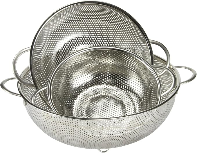 Chef Craft Select Microperforated Colander, 2.5 quart, Stainless Steel - Image 3