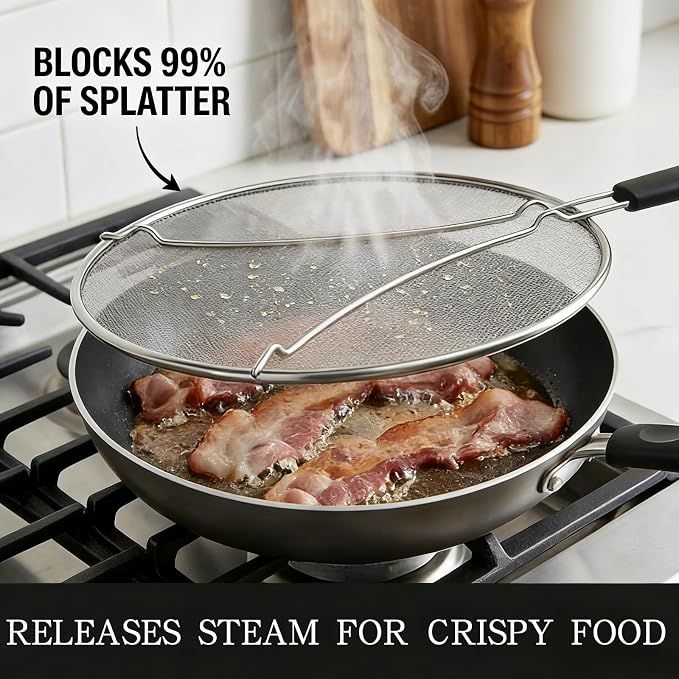 Splatter Screen for Frying Pan 13 Inch - Image 3