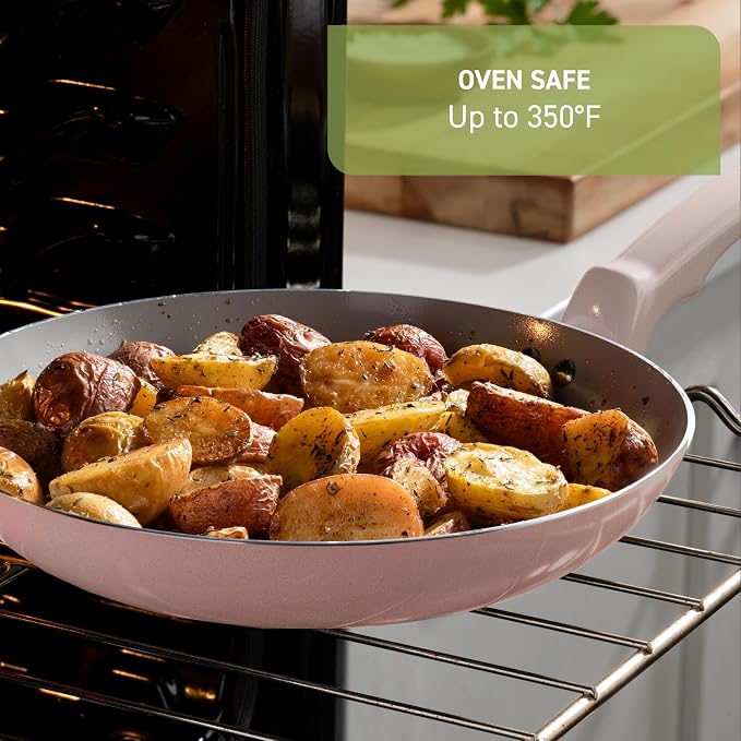 T-Fal Refresh Ceramic Nonstick Cookware Set, 12-Piece Nonstick Cookware - Image 7