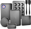 Bakeware Set – 8 Piece – Non-Stick Professional Home Bakeware – Multi Sized by Unknown