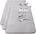 3 Pack Microfiber Dish Drying Mat, 24 x 17 inch Super Absorbent Drying Pad by Baaxxango