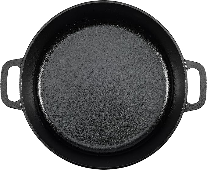Amazon Basics Pre-Seasoned Cast Iron Dutch Oven Pot - Image 3