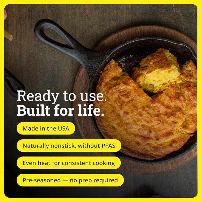 Lodge Seasoned Cast Iron Skillet 6.5 Inches - Image 3