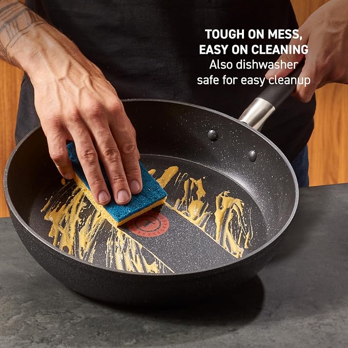 T-Fal Stone Force Platinum Non Stick Fry Pan Set 2 Piece, 8 inch and 10.5 inch - Image 6