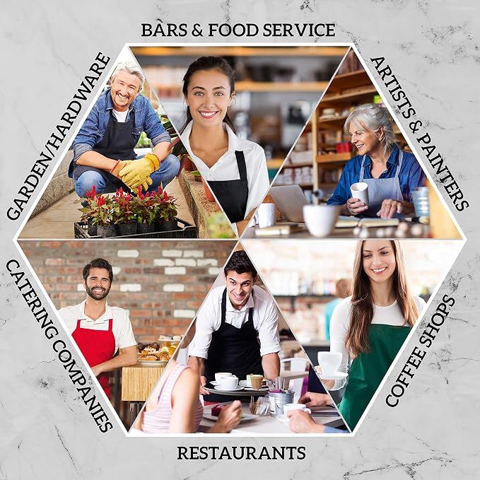 GREEN LIFESTYLE 12 Pack Bib Apron - Image 6