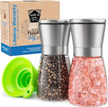 Home EC Original Stainless Steel Sea Salt and Pepper Grinder Set of 2 by HOMEEC