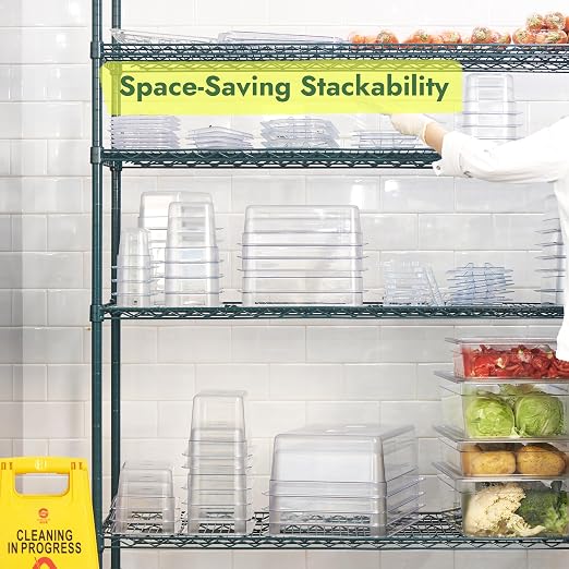 CURTA 4-Pack 1/2 Size 6" Deep NSF Polycarbonate Food Pans - Image 5