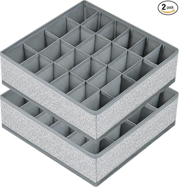 Joyoldelf Sock Drawer Organizer Underwear Organizer, 24 Cell Collapsible Closet by APPRECIATELIFERELAXYOURSOUL