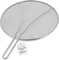 U.S. Kitchen Supply Stainless Steel Splatter Guard 13" Fine Mesh Cover by USKitchenSupply
