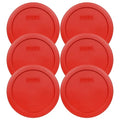 Pyrex 7201-PC 4 Cup Poppy Red Food Storage Replacement Lids by Pyrex