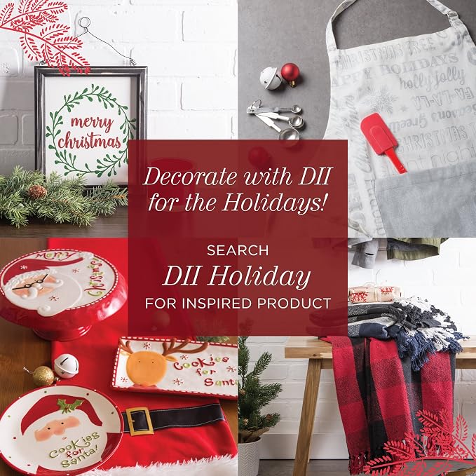 DII 100% Cotton Solid Chambray Kitchen Set, Oven Mitts, 2 Piece - Image 9