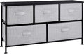 Amazon Basics Extra Wide Fabric 5-Drawer Storage Organizer Unit by AmazonBasics