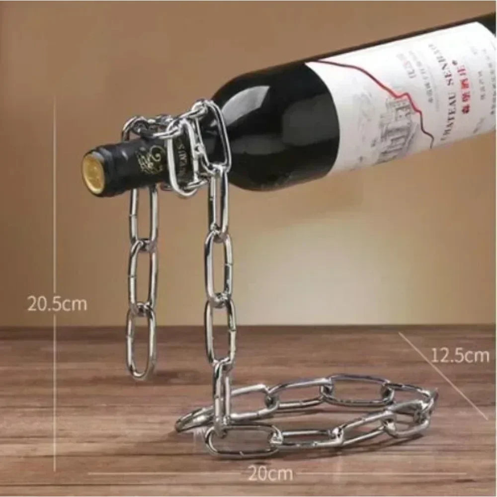 Creative Suspended Rope Wine Rack Serpentine Snake Bracket Wine Bottle Holder Bar Cabinet Display Stand Shelf Gifts Table Decor