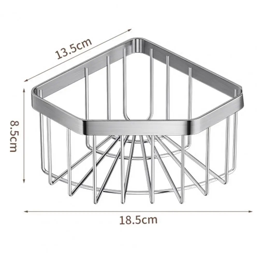 Kitchen Storage Rack Sink Corner Organizer Corner Sink Caddy Sponge Holder with Strong Load-bearing Hollow Design for Kitchen