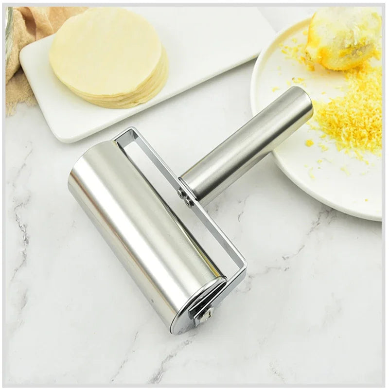 Stainless Steel Double Head Rolling Pin Non-stick Dough Pastry Roller Kitchen Dumplings Machine Noodles Pizza Pies Baking Tools