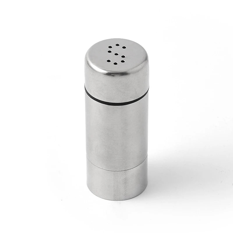 Stainless Steel Mini Salt Shaker Multifunctional Pepper Shakers Creative Spice Spreader Jars Kitchen Seasoning Tools for Outdoor